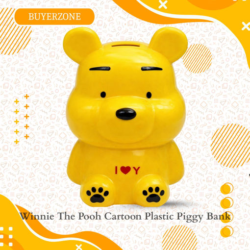Picture of TZ - Winnie The Pooh Cartoon Plastic Piggy Bank