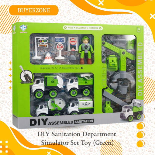 Picture of TZ - DIY Sanitation Department Simulator Set Toy (Green)