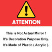 Picture of Rectangle Mirror Sticker (30*20 cm)