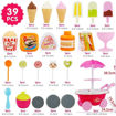 Picture of TZ -  Ice Cream Sweet Trolley Cart (39 Accessories)