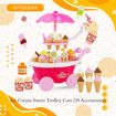 Picture of TZ -  Ice Cream Sweet Trolley Cart (39 Accessories)