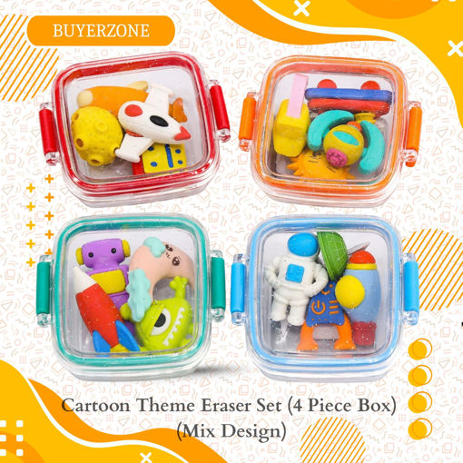 Picture of TZ - Cartoon Theme Eraser Set (4 Piece Box) (8618)