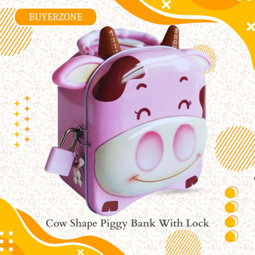 Picture of TZ - Cow Shape Piggy Bank With Lock