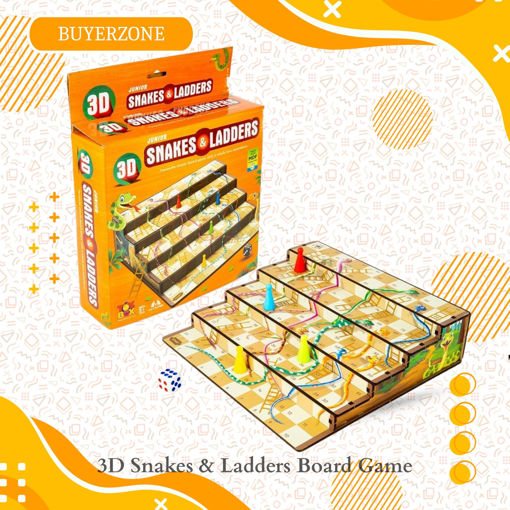 Picture of TZ - 3D Snakes & Ladders Board Game