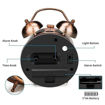 Picture of Twin Bell Table Alarm Clock (Copper)