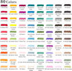 Picture of Dual Tip 80 Colors Marker Set