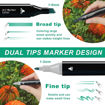 Picture of Dual Tip 120 Colors Marker Set