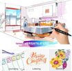 Picture of Dual Tip 120 Colors Marker Set