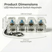 Picture of Mechanical Keyboard Keychain With LED Glow