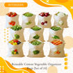 Picture of Reusable Cotton Vegetable Organizer Bags (Set of 10)