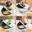 Picture of 7 in 1 Vegetable Cutter With Drain Basket