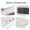 Picture of Rectangle White Digital Alarm Clock