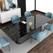 Picture of Black Marble Foil Wall Sticker [White Pattern] Size 60*200