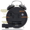 Picture of Twin Bell Table Alarm Clock (Black)