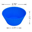 Picture of Silicone Cup Cake Baking Cups Set of 12 pcs