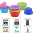 Picture of Silicone Cup Cake Baking Cups Set of 12 pcs