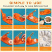 Picture of 2 in 1 Momos Dumpling Maker (Chinese ORANGE)