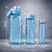 Picture of Motivational Sipper Water Bottle (Set of 3 Pcs) (Transparent)