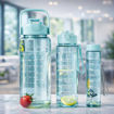 Picture of Motivational Sipper Water Bottle (Set of 3 Pcs) (Transparent)