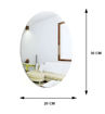 Picture of Oval Mirror Sticker (27*17cm)
