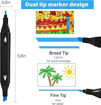 Picture of Dual Tip 24 Colors Marker Set