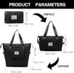 Picture of Foldable Travel Pocket Duffle Bag With Pocket (Black Color)