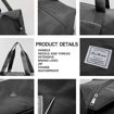 Picture of Foldable Travel Pocket Duffle Bag With Pocket (Black Color)