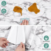 Picture of White Marble Foil Wall Sticker Size 60*200