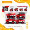 Picture of TZ - 4 Piece Fire Station Vehicle Set