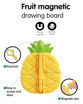 Picture of TZ - Magnetism Pineapple Shape Drawing Board