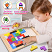 Picture of TZ - Colorful Wooden Tetris Puzzle Borad