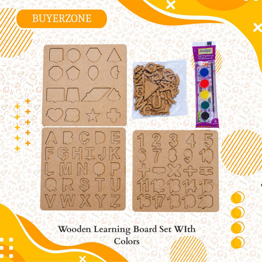 Picture of TZ - Wooden Learning Board Set WIth Colors
