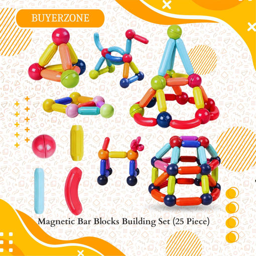 Picture of TZ - Magnetic Bar Blocks Building Set (25 Piece)