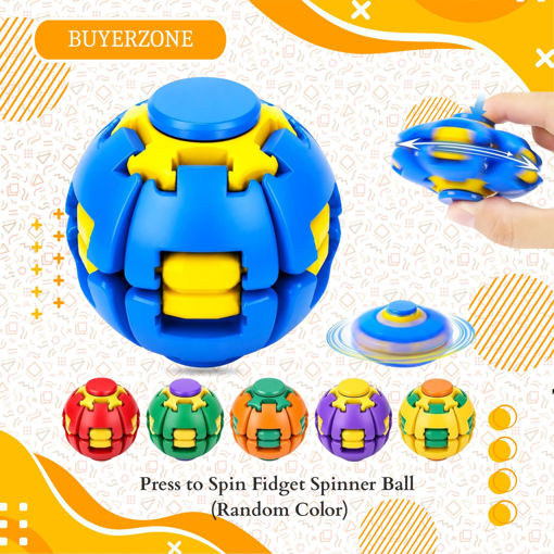 Picture of TZ - Press to Spin Fidget Spinner Ball (Random Color)