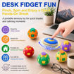 Picture of TZ - Press to Spin Fidget Spinner Ball (Random Color)