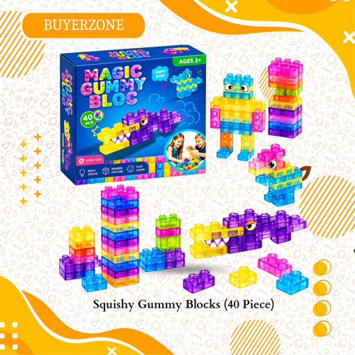 Picture of TZ - Squishy Gummy Blocks (40 Piece)