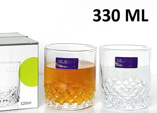 Picture of CK - DELI WHISKY GLASS 320 ML 6 PC COL BOX -P35