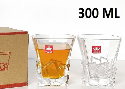 Picture of CK - YUJING 6 PCS 310 ML WHISKY GLASS IN COL BOX -P43